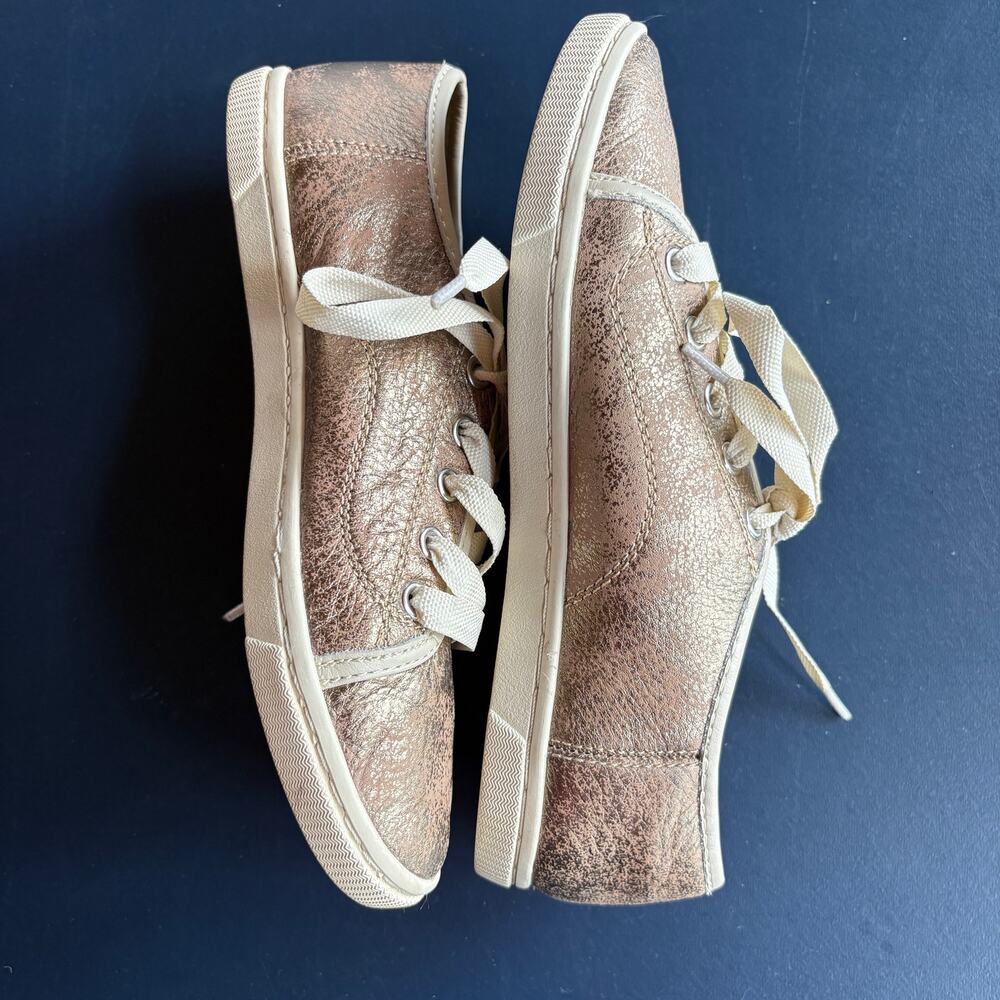 Fossil Gold Metallic Shimmer Statement Sneakers L… - image 5